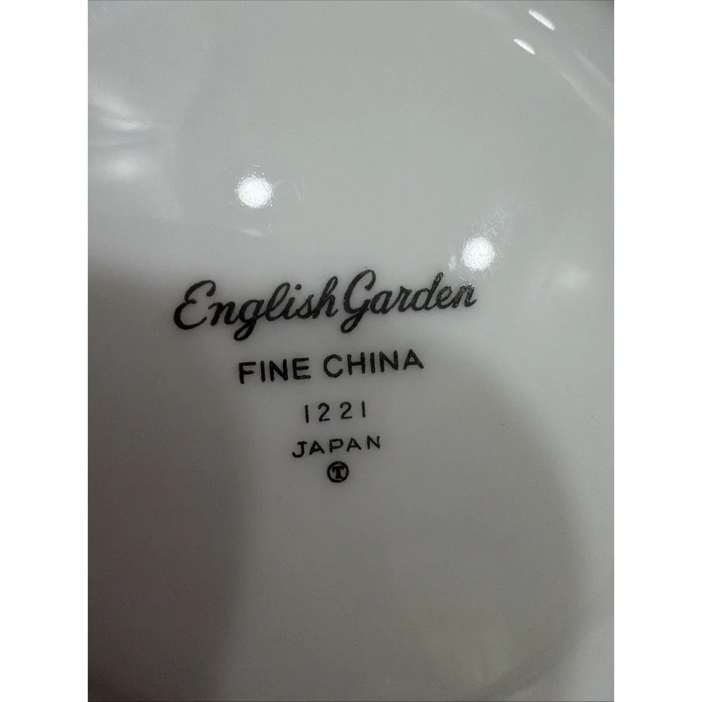 2 Set English Garden by Fine China of Japan 1968 5.75